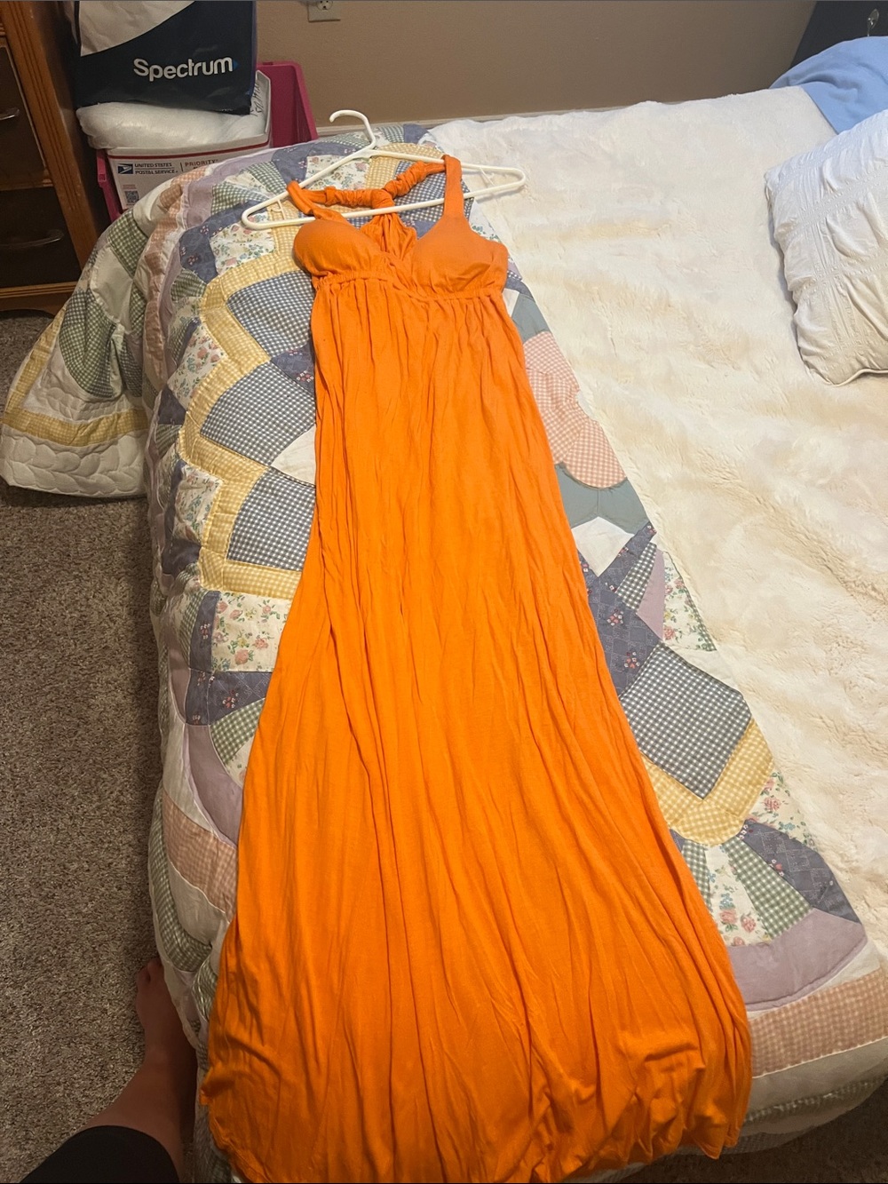 pink rose maxi